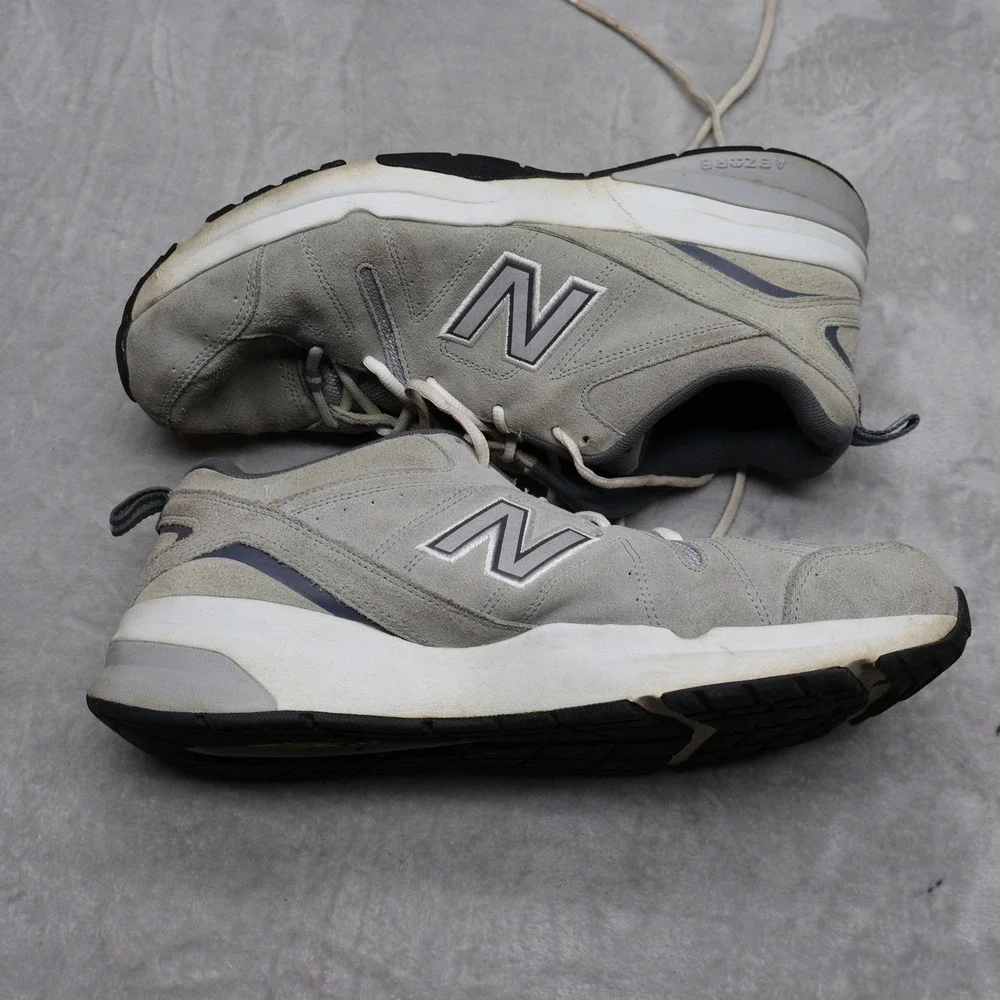 New Balance Mens 13 4E 619 Sneakers Grey Suede Leather Walking Cross Training